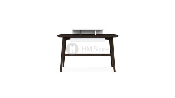 Стол Calligaris Match, Ashwood smoke, Veneer smoke and Lacquered matt optic white