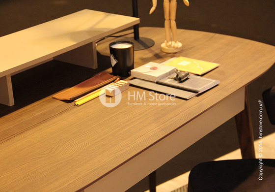 Стол Calligaris Match, Ashwood natural, Veneer natural and Lacquered matt optic white