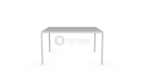 Стол Calligaris Heron, Metal matt optic white