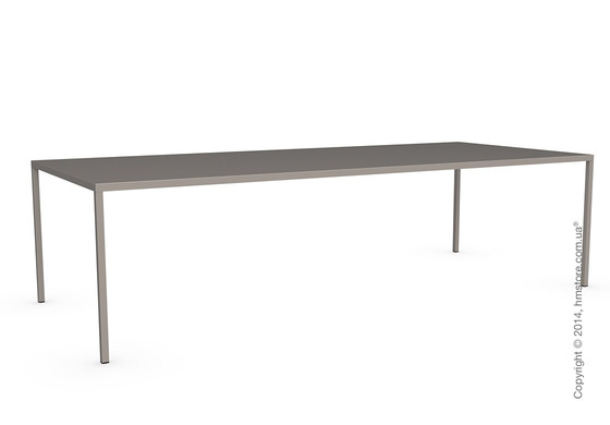 Стол Calligaris Heron, Rectangular metal table L, Metal matt taupe