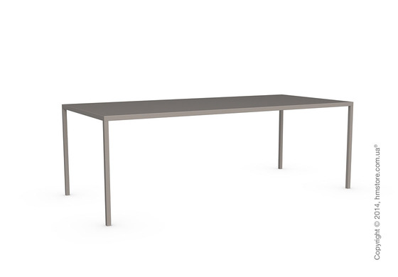 Стол Calligaris Heron, Rectangular metal table M, Metal matt taupe