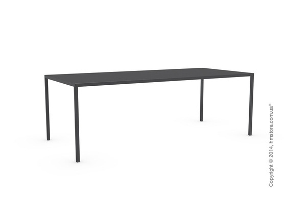 Стол Calligaris Heron, Rectangular metal table M, Metal matt black Стол Calligaris Heron, Rectangular metal table M, Metal matt black