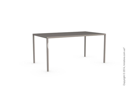 Стол Calligaris Heron, Rectangular metal table S, Metal matt taupe