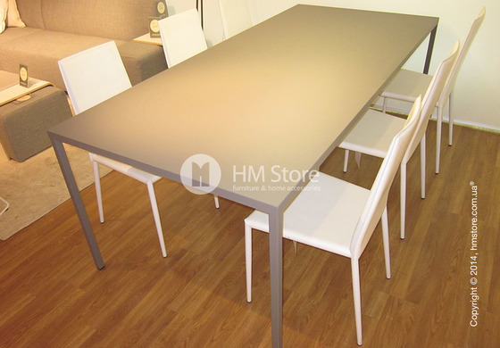 Стол Calligaris Heron, Rectangular metal table S, Metal matt black