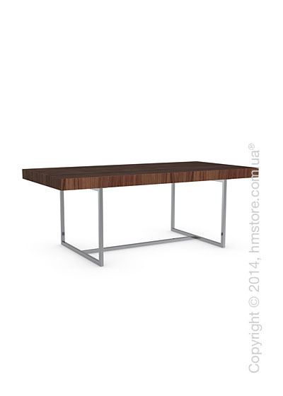 Стол Calligaris Parentesi, Veneer walnut and Metal chromed