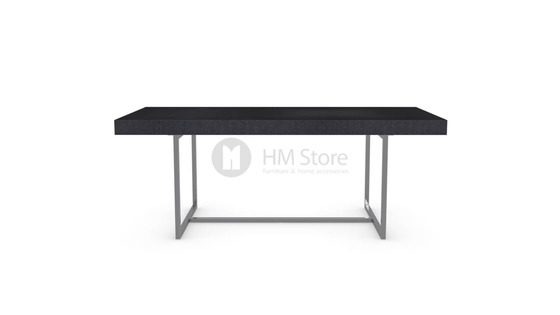 Стол Calligaris Parentesi, Veneer graphite and Metal chromed