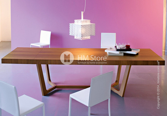 Стол Calligaris Prince, Wooden table, Veneer walnut