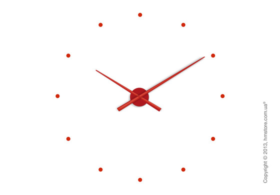Часы настенные Nomon Oj Wall Clock, Red
