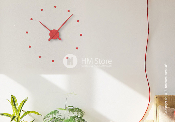 Часы настенные Nomon Oj Mini Wall Clock, Red