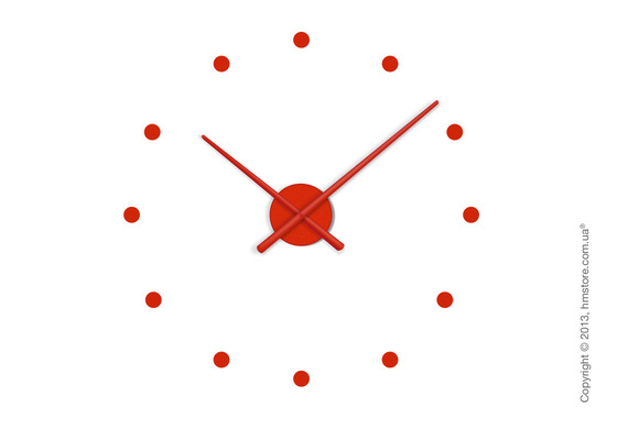 Часы настенные Nomon Oj Mini Wall Clock, Red