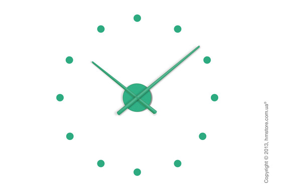 Часы настенные Nomon Oj Mini Wall Clock, Green