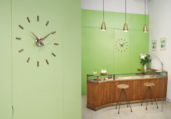 Часы настенные Nomon Sunset Wall Clock, Walnut