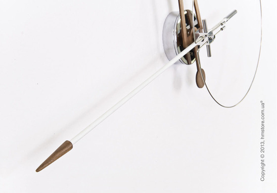 Часы настенные Nomon Cris Wall Clock Walnut, White