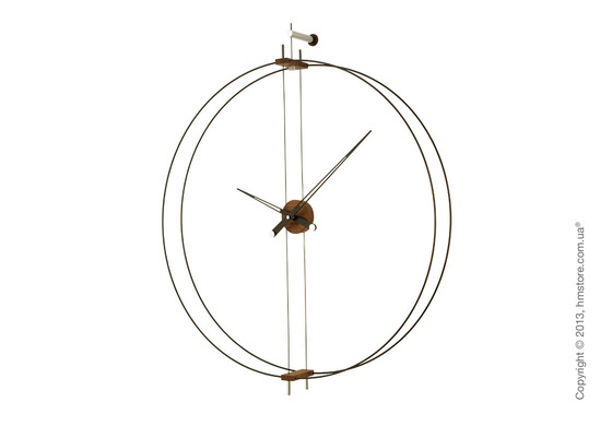Часы настенные Nomon Barcelona Wall Clock, Walnut