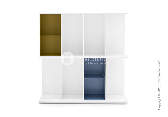 Книжный шкаф Calligaris Division, Free-standing bookcase, Finish matt optic white