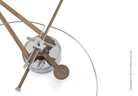 Часы настенные Nomon Cris Wall Clock Walnut, Red