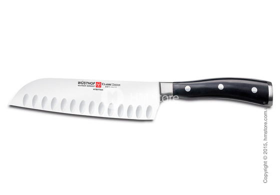 Нож Wüsthof Santoku коллекция Classic Ikon, 17 см, Black