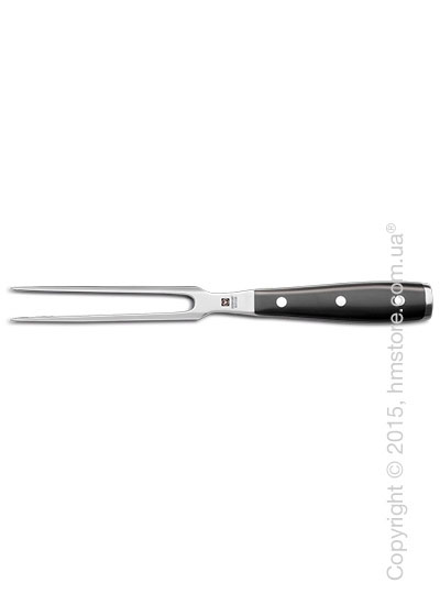 Вилка Wüsthof Straight meat fork коллекция Classic Ikon, 16 см, Black