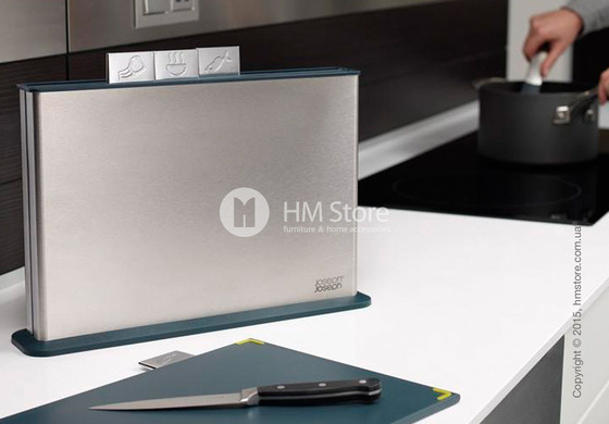 Набор досок на подставке Joseph Joseph Index Chopping Board Set, Chrome