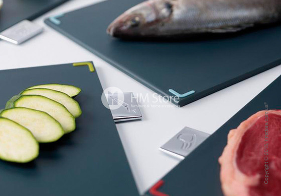 Набор досок на подставке Joseph Joseph Index Chopping Board Set, Chrome