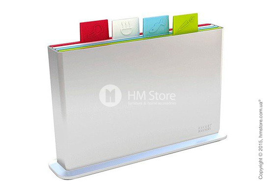 Набор досок на подставке Joseph Joseph Index Chopping Board Set, Argent