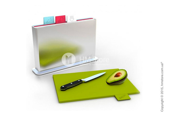 Набор досок на подставке Joseph Joseph Index Chopping Board Set, Argent