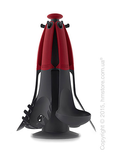 Набор кухонного инвентаря на подставке Joseph Joseph Elevate Carousel, Red