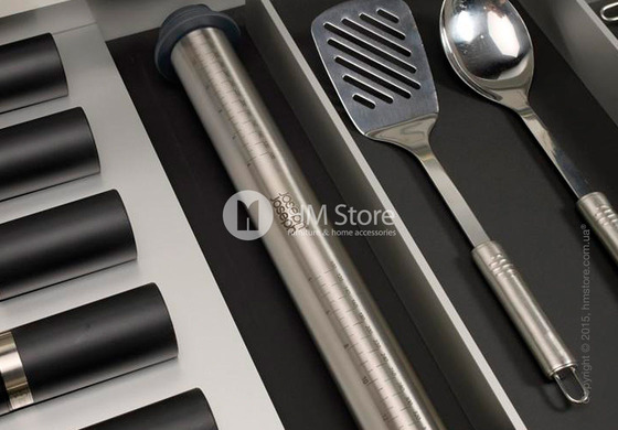 Скалка с кольцами для регулировки Joseph Joseph Adjustable Rolling Pin 100, Brushed Metal