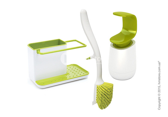 Набор кухонный Joseph Joseph 3-piece Kitchen Sink Set, Green and white