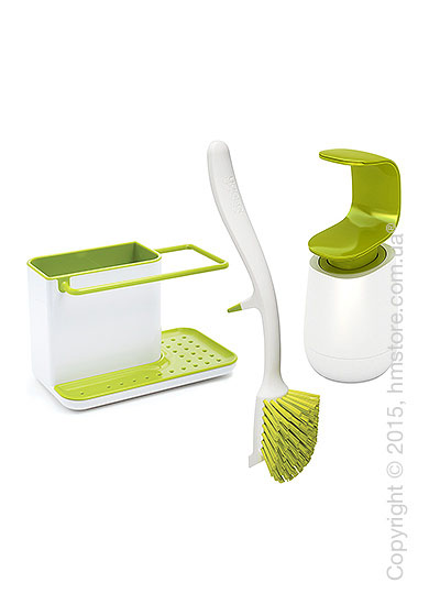 Набор кухонный Joseph Joseph 3-piece Kitchen Sink Set, Green and white