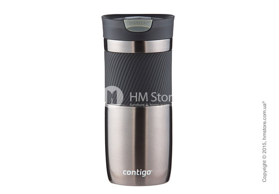 Термокружка Contigo SnapSeal Byron Stainless Travel Mug, Gunmetal