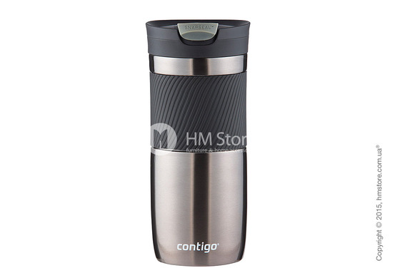 Термокружка Contigo SnapSeal Byron Stainless Travel Mug, Gunmetal