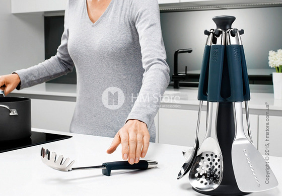 Набор кухонного инвентаря на подставке Joseph Joseph Elevate Steel 100, Brushed Metal