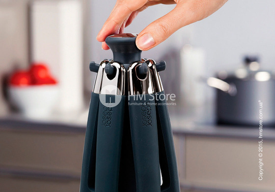 Набор кухонного инвентаря на подставке Joseph Joseph Elevate Steel 100, Brushed Metal