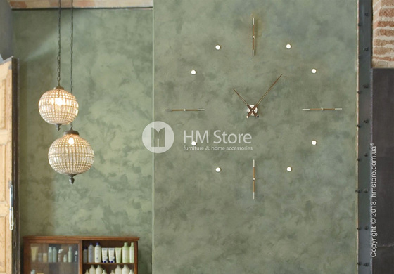 Часы настенные Nomon Mixto Gold Wall Clock