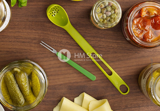Шумовка с вилкой для солений Joseph Joseph Scoop&Pick, Green