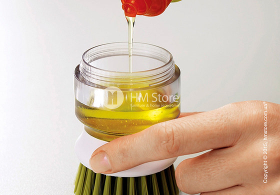 Щетка с дозатором моющего средства Joseph Joseph Palm Scrub, Green and white