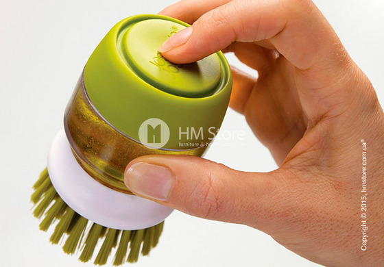 Щетка с дозатором моющего средства Joseph Joseph Palm Scrub, Green and white