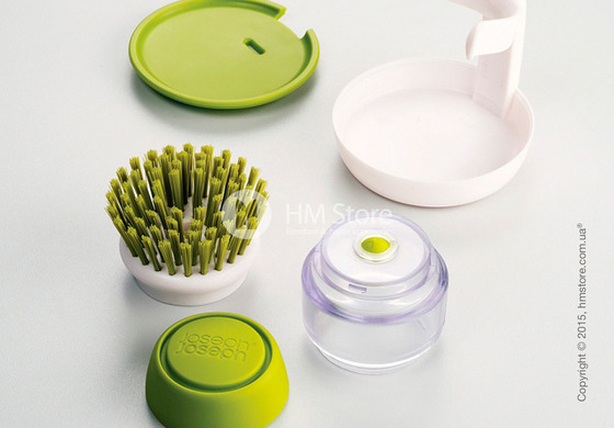 Щетка с дозатором моющего средства Joseph Joseph Palm Scrub, Green and white