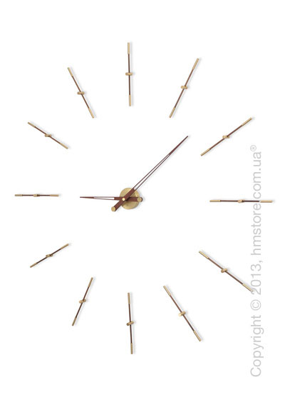 Часы настенные Nomon Merlin 12 Gold N Wall Clock, Wenge