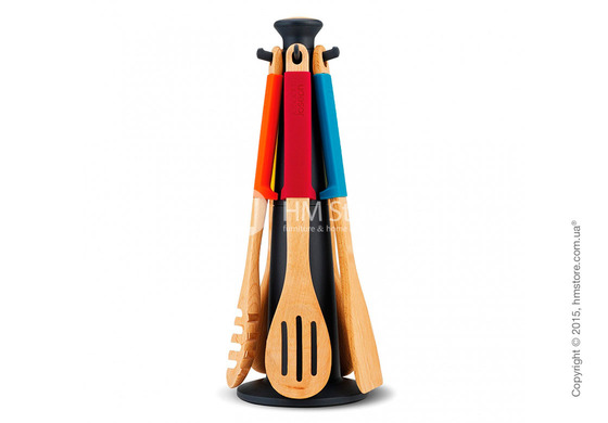 Набор кухонного инвентаря на подставке Joseph Joseph Elevate Wood Carousel, Multi Colour