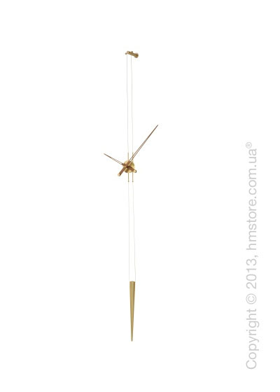 Часы настенные Nomon Pendulo Gold Wall Clock, Walnut