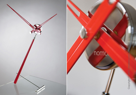 Часы настольные Nomon Puntero L Desktop Clock, Red