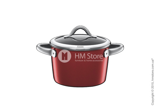 Кастрюля высокая Silit, серия Vitaliano, коллекция Vitaliano Rosso 2,7 л