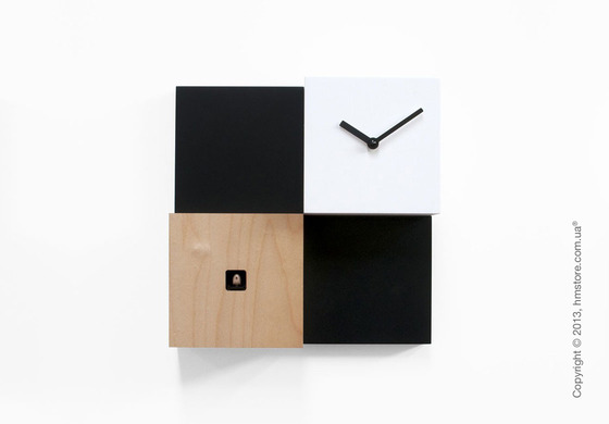 Часы настенные Progetti Pared CentralPark Wall Clock, Black and White