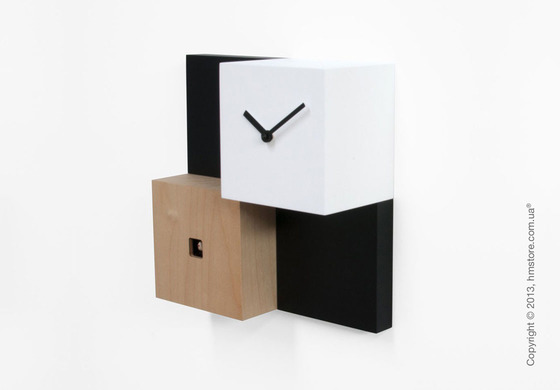 Часы настенные Progetti Pared CentralPark Wall Clock, Black and White