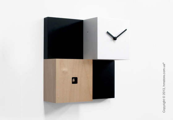 Часы настенные Progetti Pared CentralPark Wall Clock, Black and White