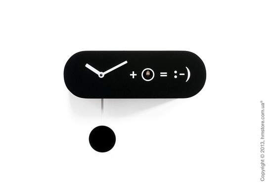 Часы настенные Progetti Pared Formula Wall Clock, Black