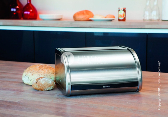 Хлебница Brabantia Roll Top Bread Bin Medium, Matt Steel