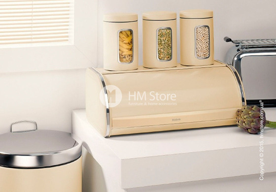 Хлебница Brabantia Roll Top Bread Bin, Almond